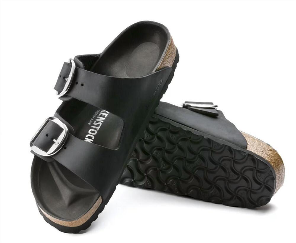 NEW BIRKENSTOCK women's arizona big buckle sandal in black